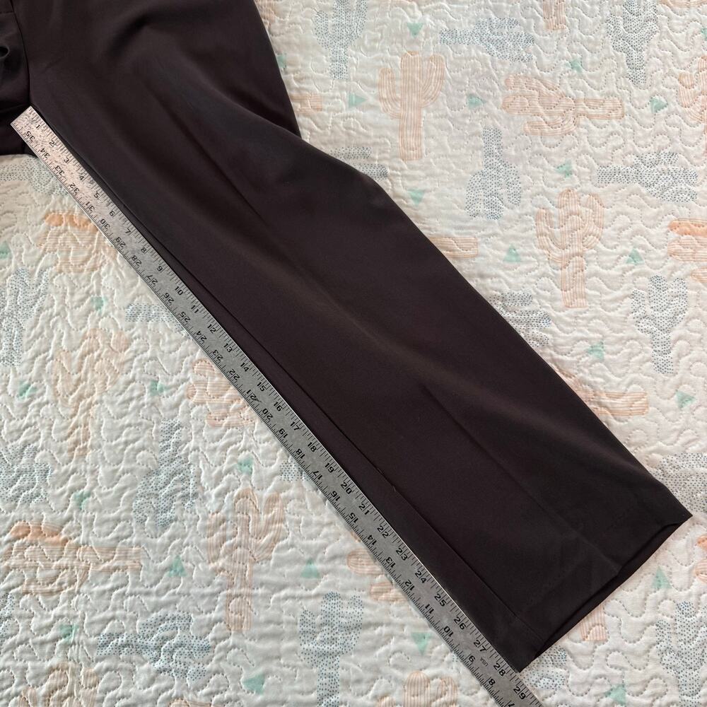 Briggs Womens Dress Pants 8S Brown Slimming Pull On Straight Leg - Picture 8 of 9